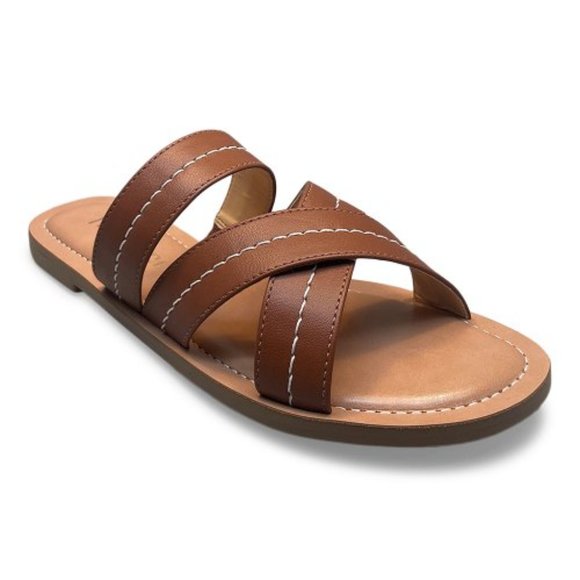 Jack Rogers Lauren Sandal Review - Northwest Blonde Jack Rogers | Luggage Brown & Ivory Sara Stitch Leather Sandal